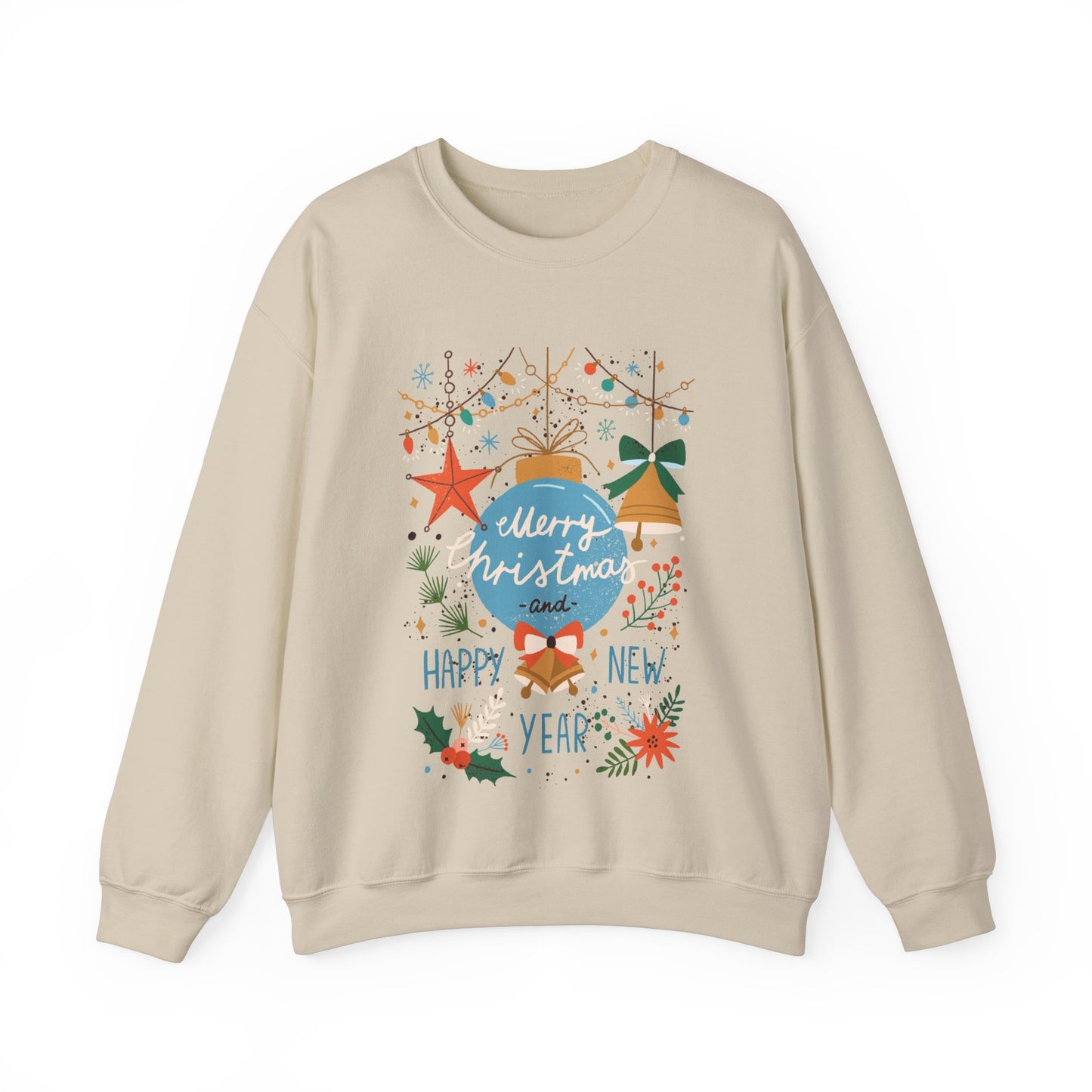 Merry Christmas & happy new year  Unisex Heavy Blend™ Crewneck Sweatshirt