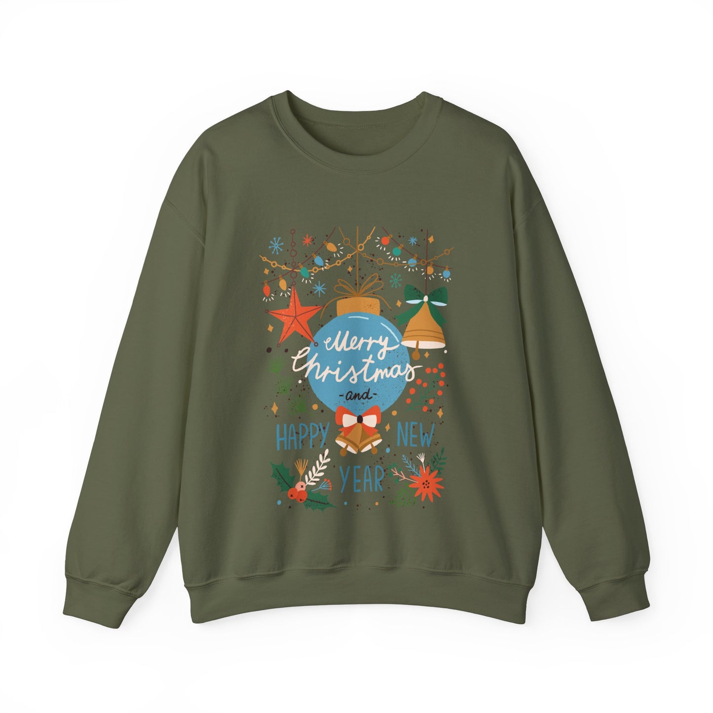 Merry Christmas & happy new year  Unisex Heavy Blend™ Crewneck Sweatshirt