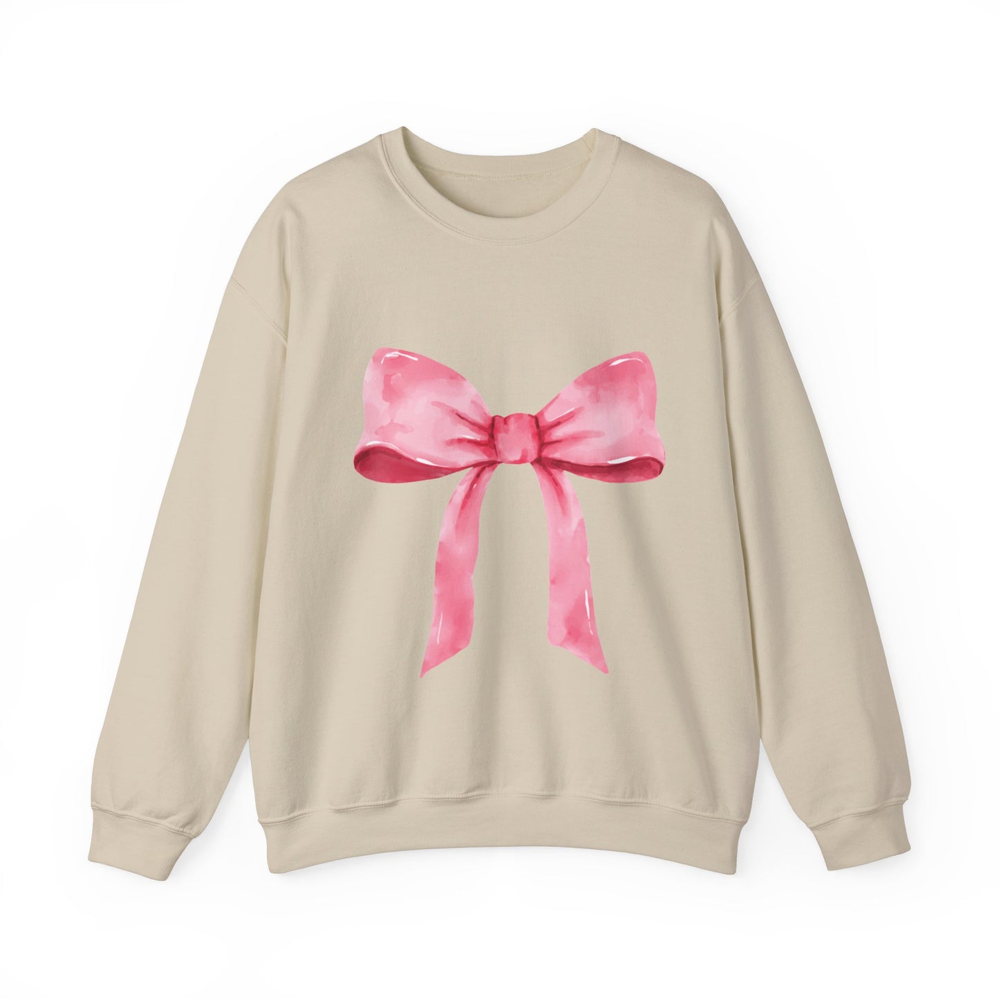 Big pink Bow Unisex Heavy Blend™ Crewneck Sweatshirt