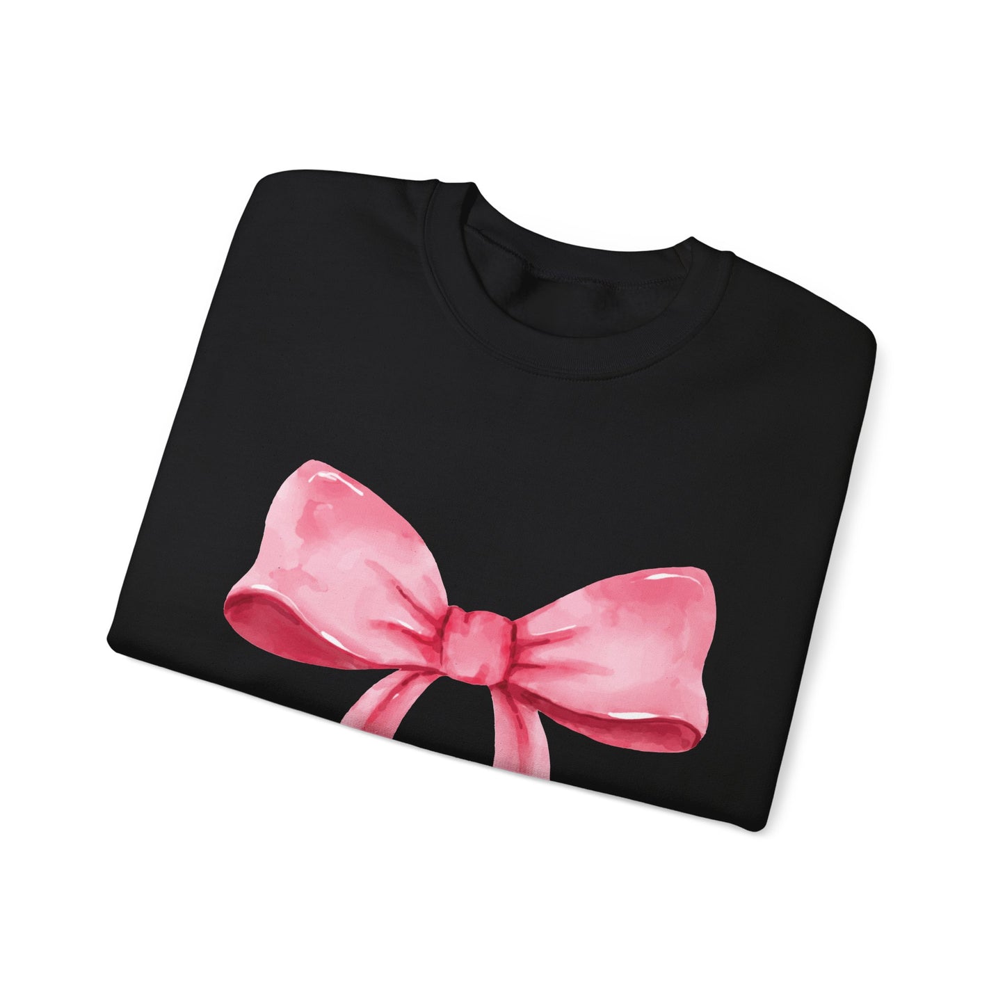 Big pink Bow Unisex Heavy Blend™ Crewneck Sweatshirt