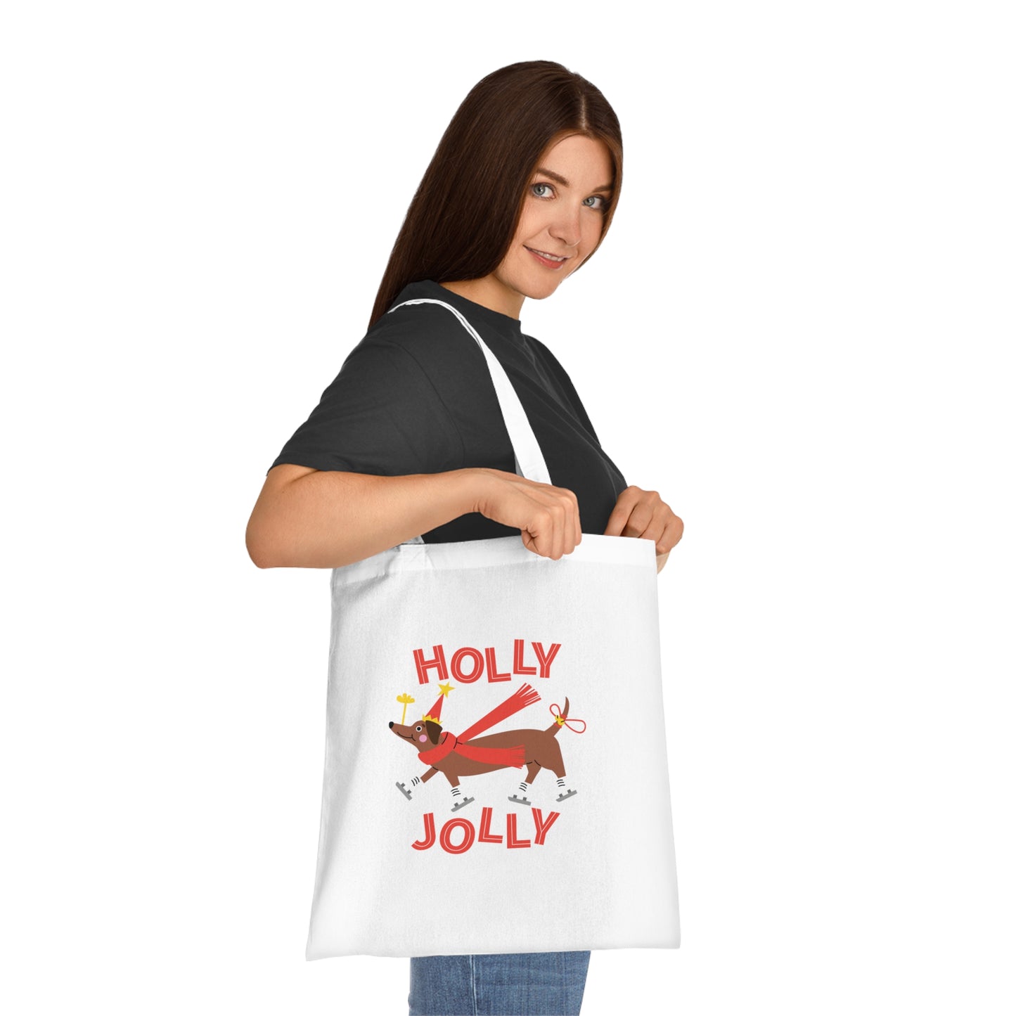 Holly Jolly Cotton Tote