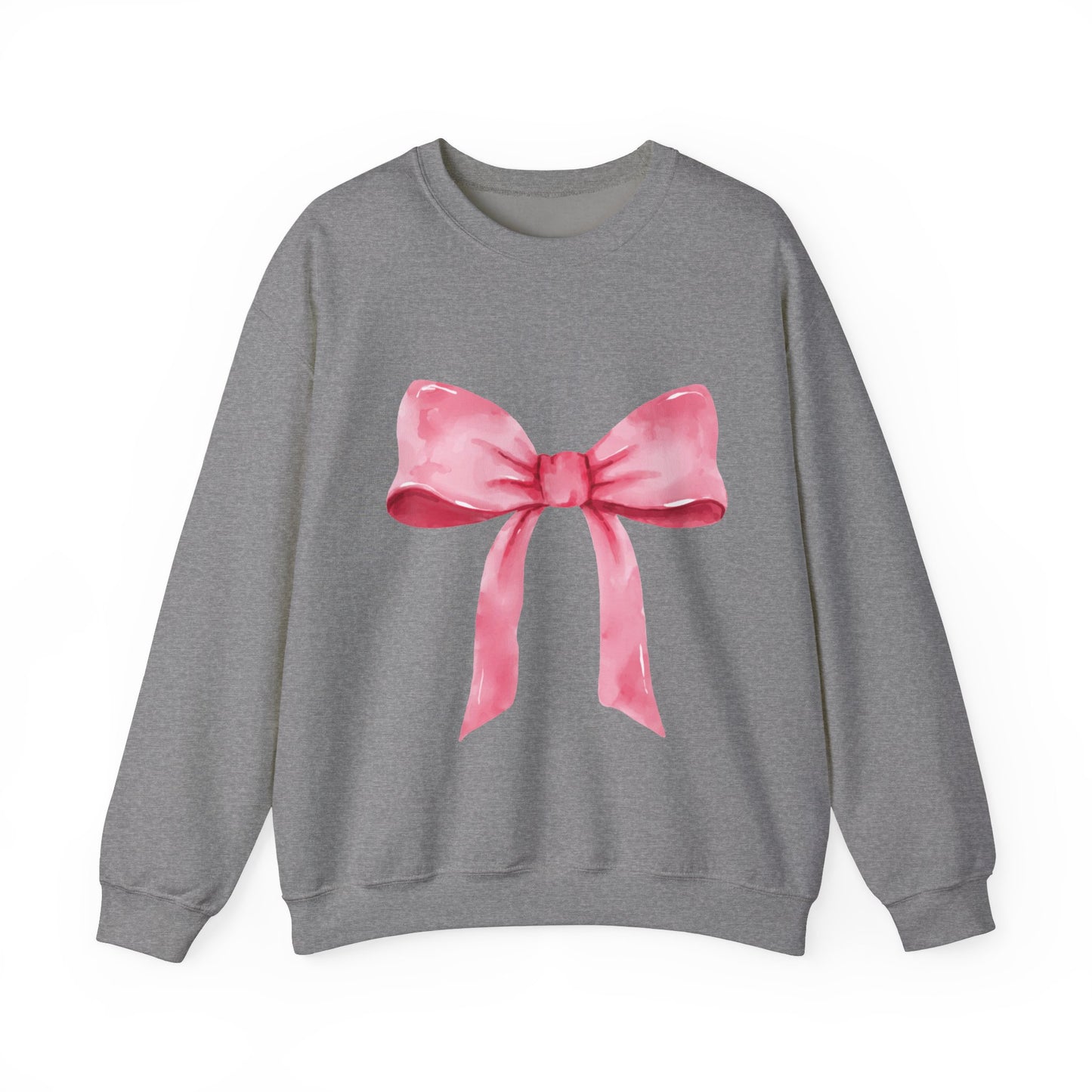 Big pink Bow Unisex Heavy Blend™ Crewneck Sweatshirt