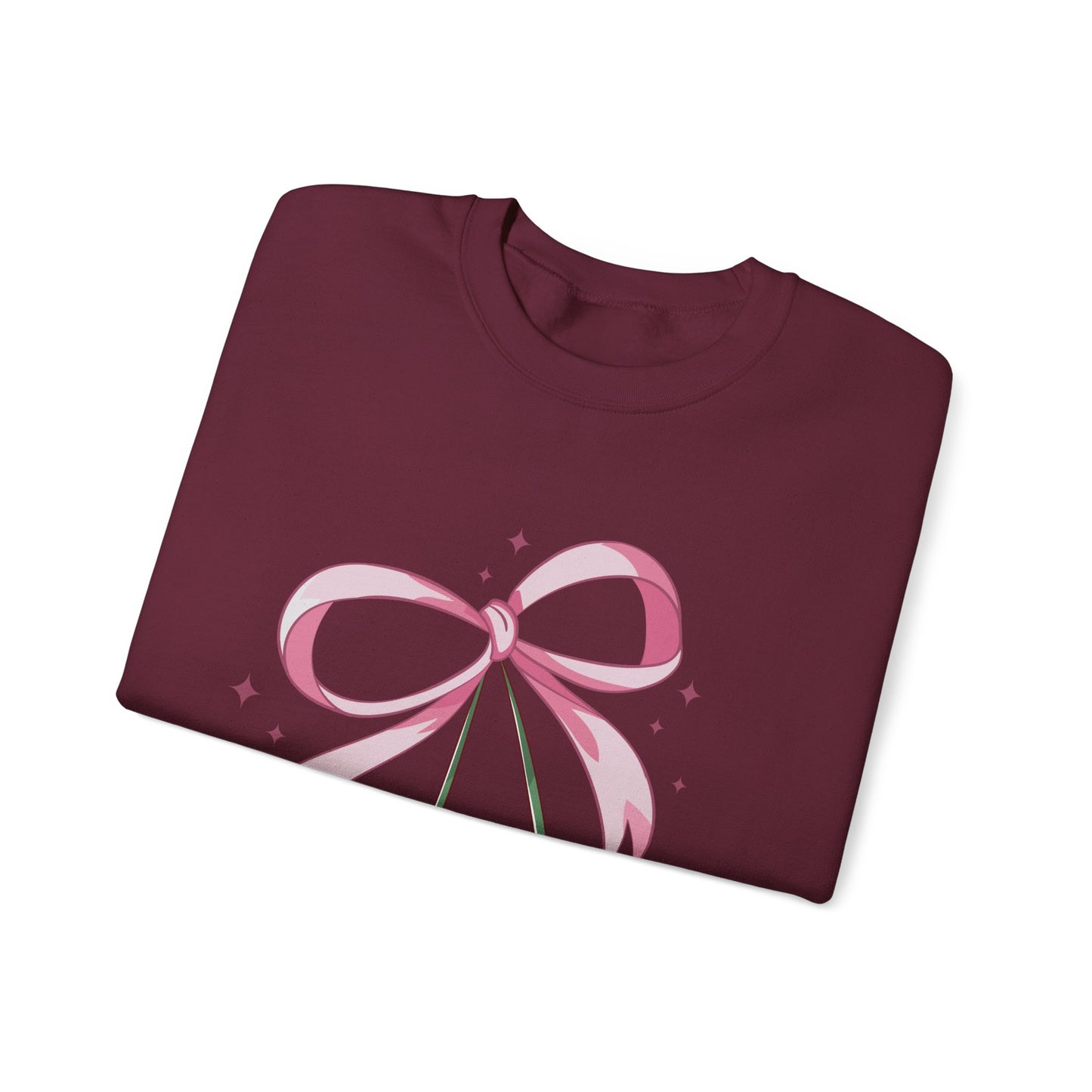 Cute Cherry Bow Unisex Heavy Blend™ Crewneck Sweatshirt