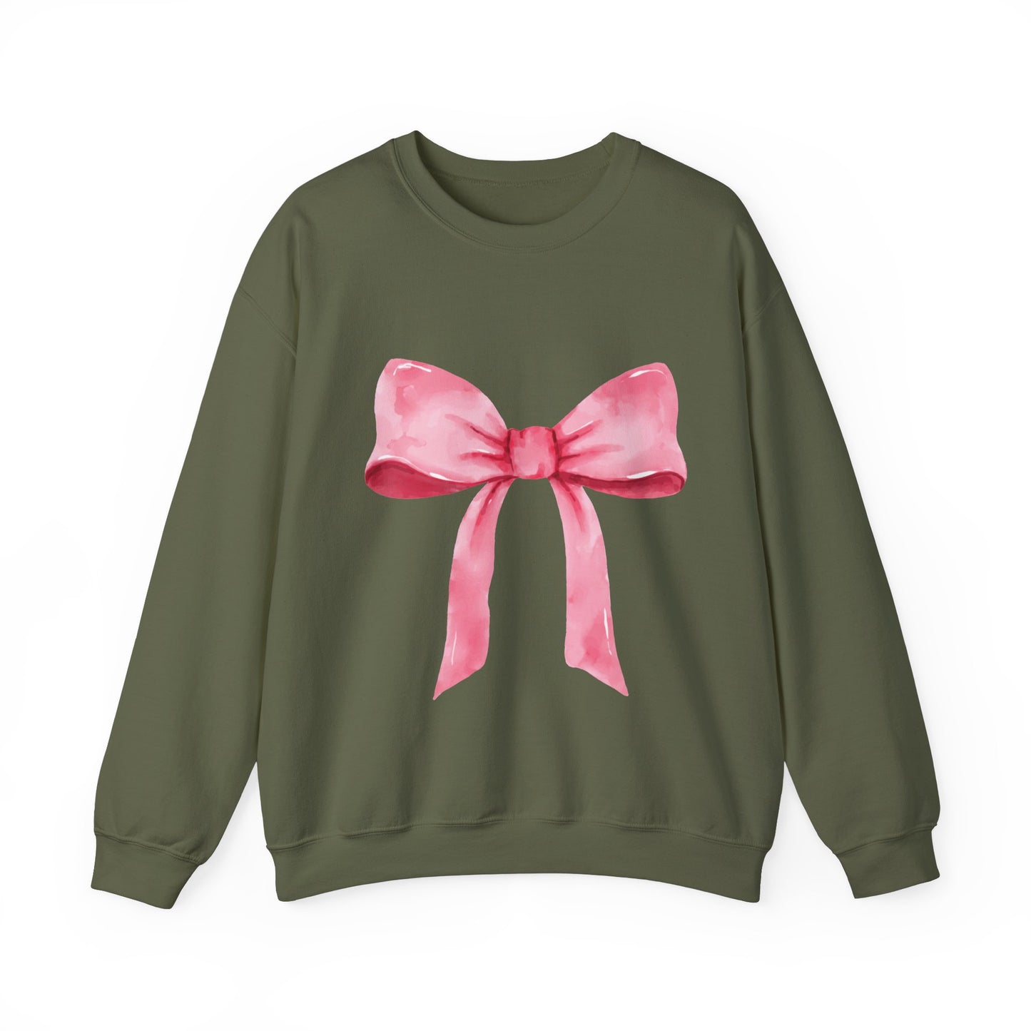 Big pink Bow Unisex Heavy Blend™ Crewneck Sweatshirt