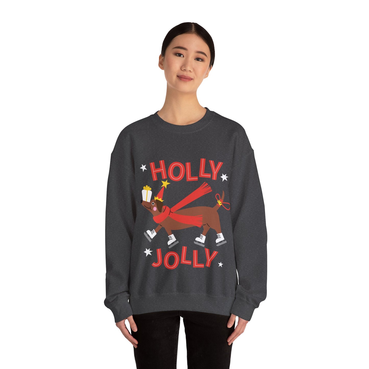 Holly Jolly Unisex Heavy Blend™ Crewneck Sweatshirt