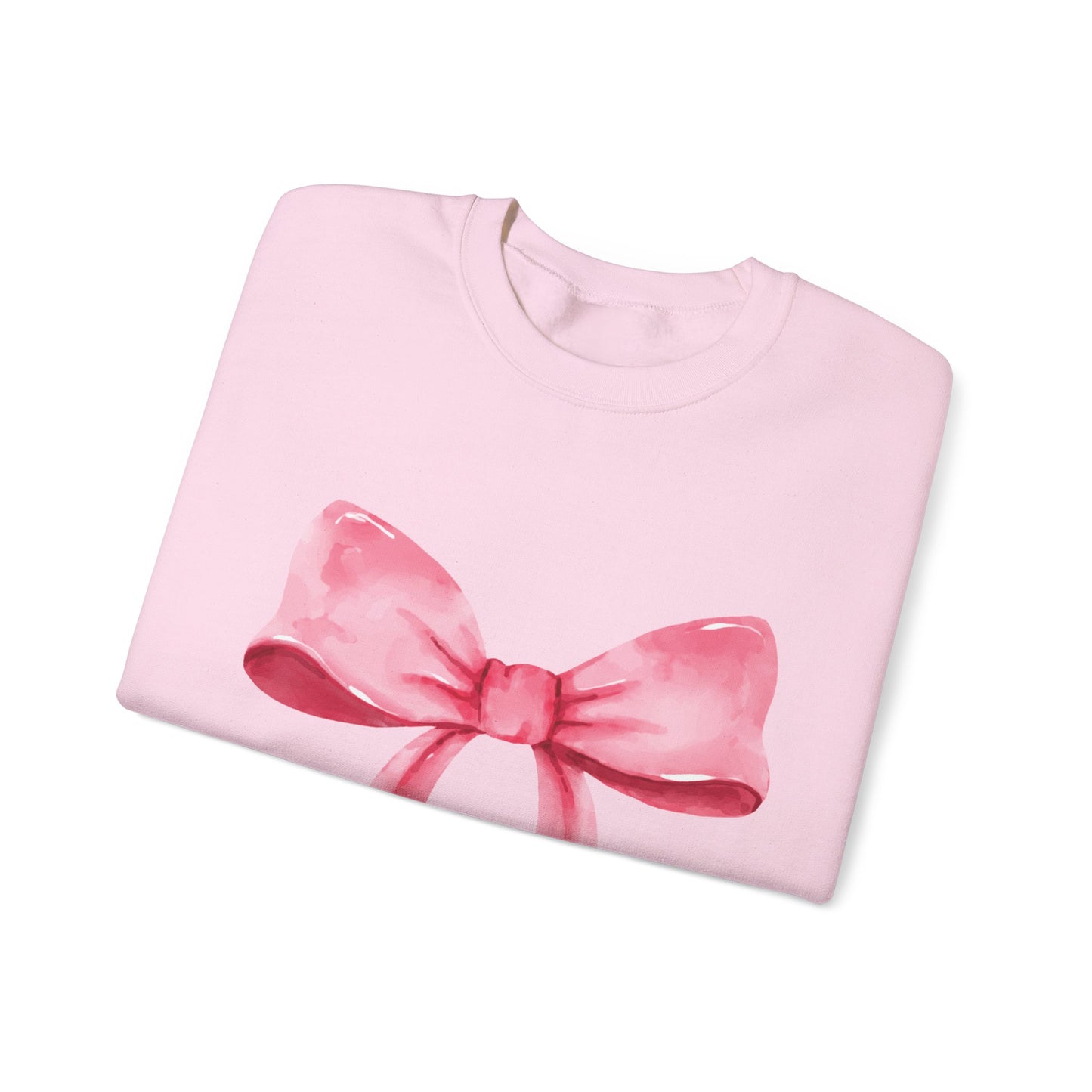 Big pink Bow Unisex Heavy Blend™ Crewneck Sweatshirt