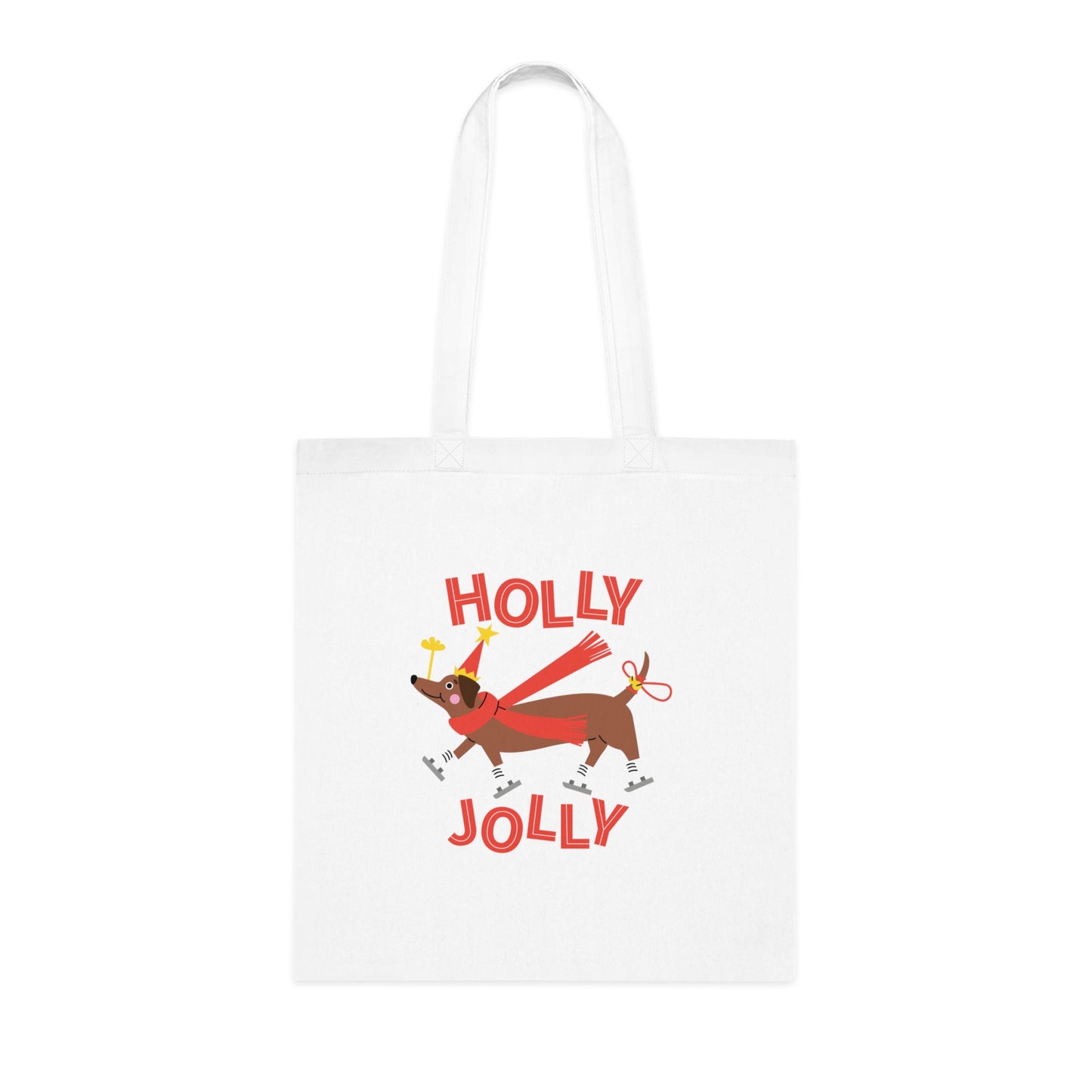 Holly Jolly Cotton Tote