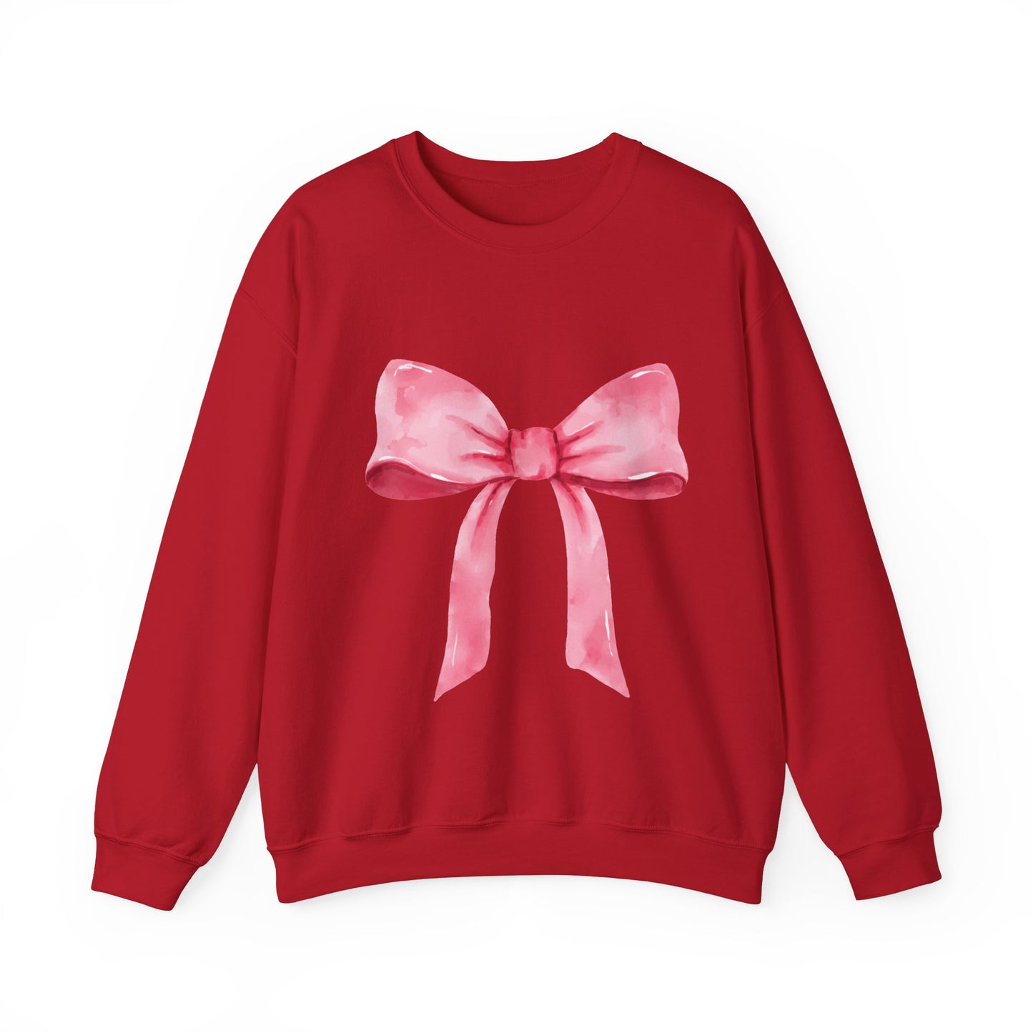 Big pink Bow Unisex Heavy Blend™ Crewneck Sweatshirt