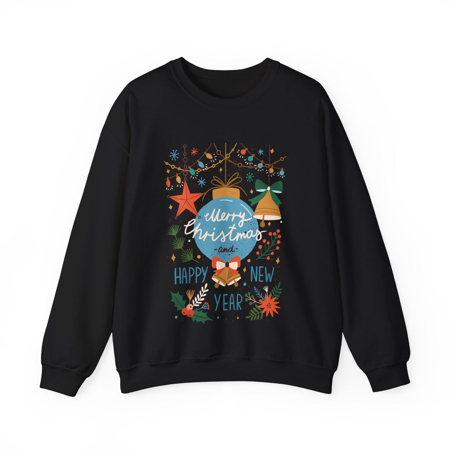Merry Christmas & happy new year  Unisex Heavy Blend™ Crewneck Sweatshirt