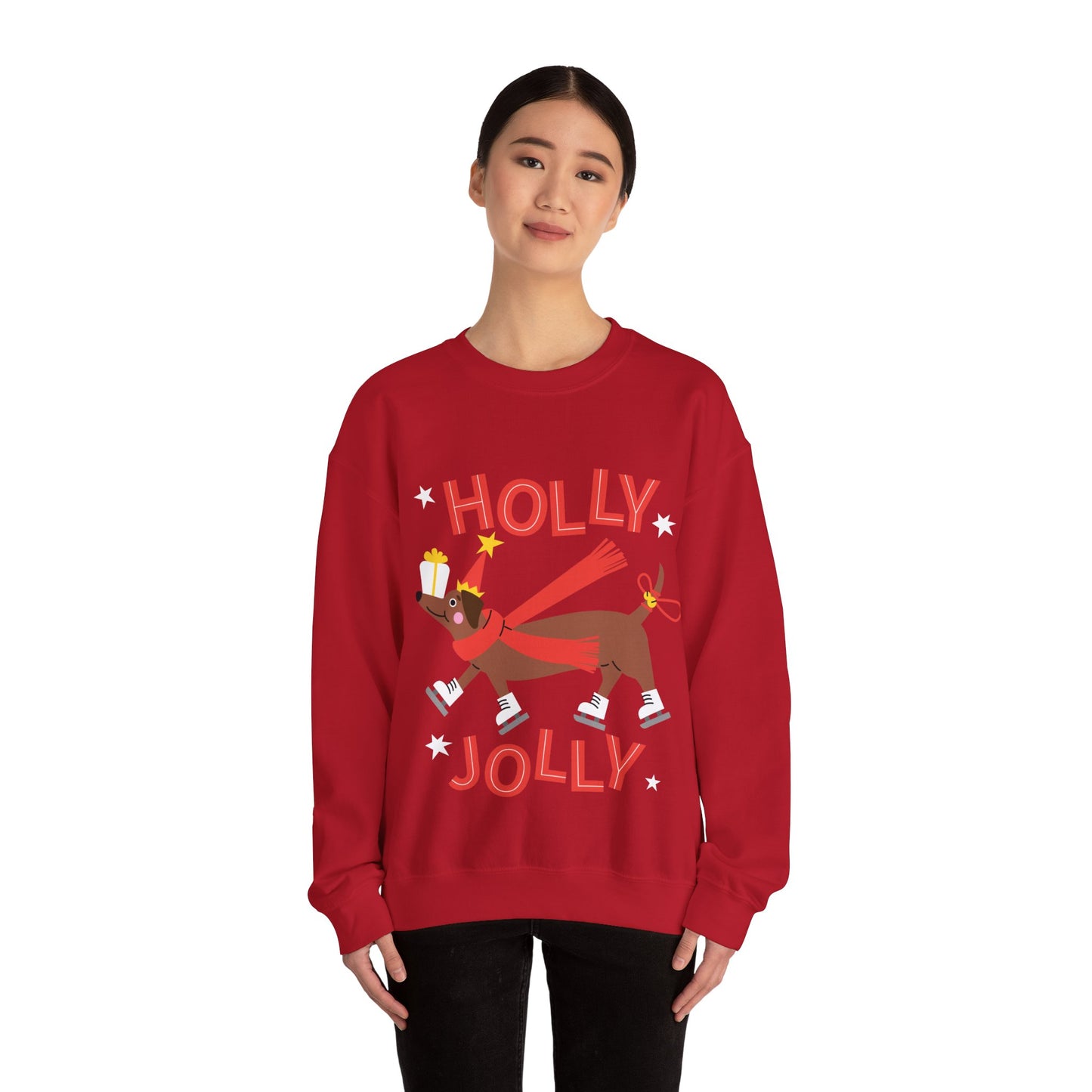 Holly Jolly Unisex Heavy Blend™ Crewneck Sweatshirt
