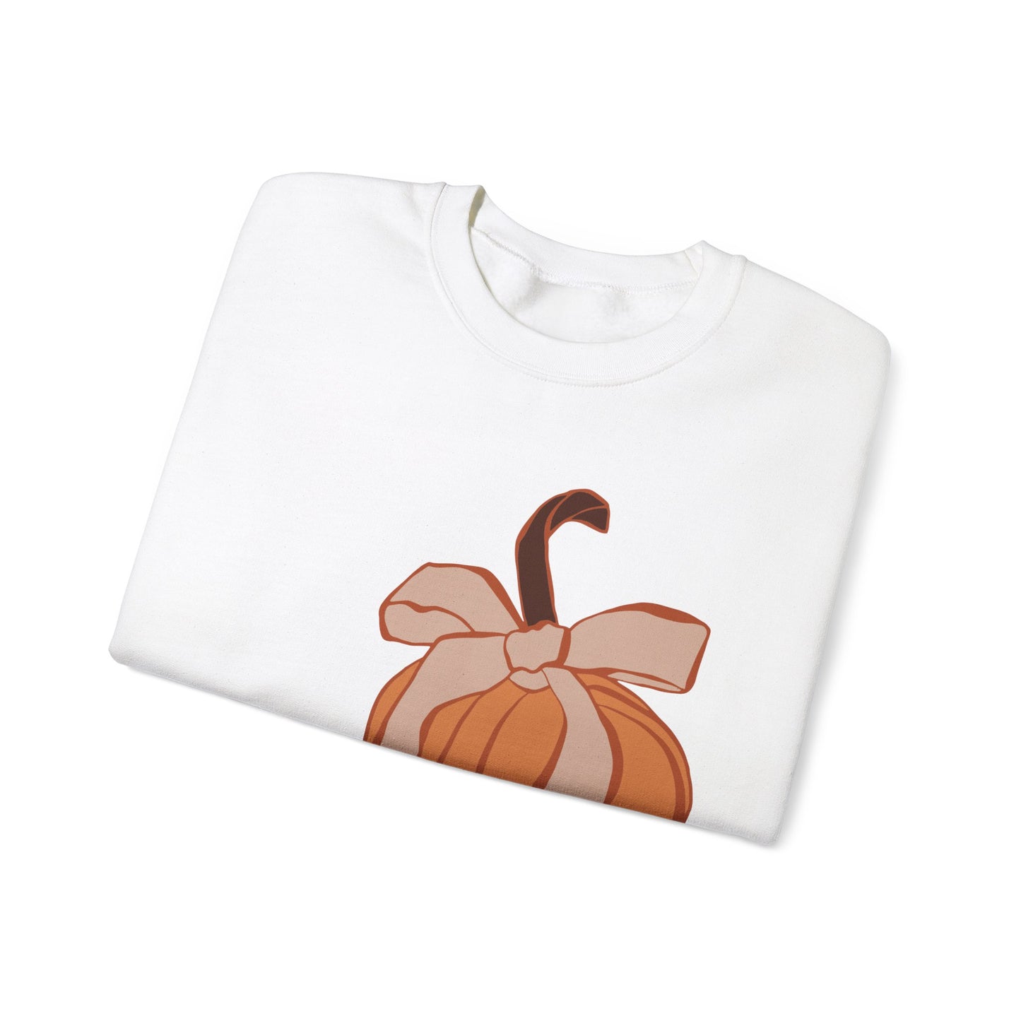 Pumpkin Bow Unisex Heavy Blend™ Crewneck Sweatshirt