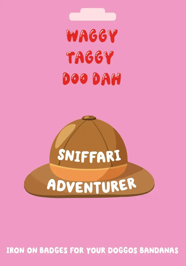 Sniffari ranger embroidered iron on patch for doggos bandanas