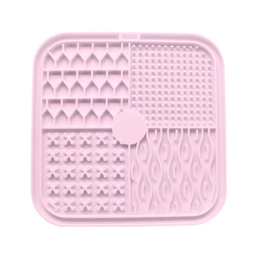 Square Multi-Texture Slow Feeder – Blush Pink (pre order despatch in May)
