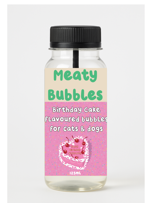 Meaty Bubbles Birthday Cake 125ml