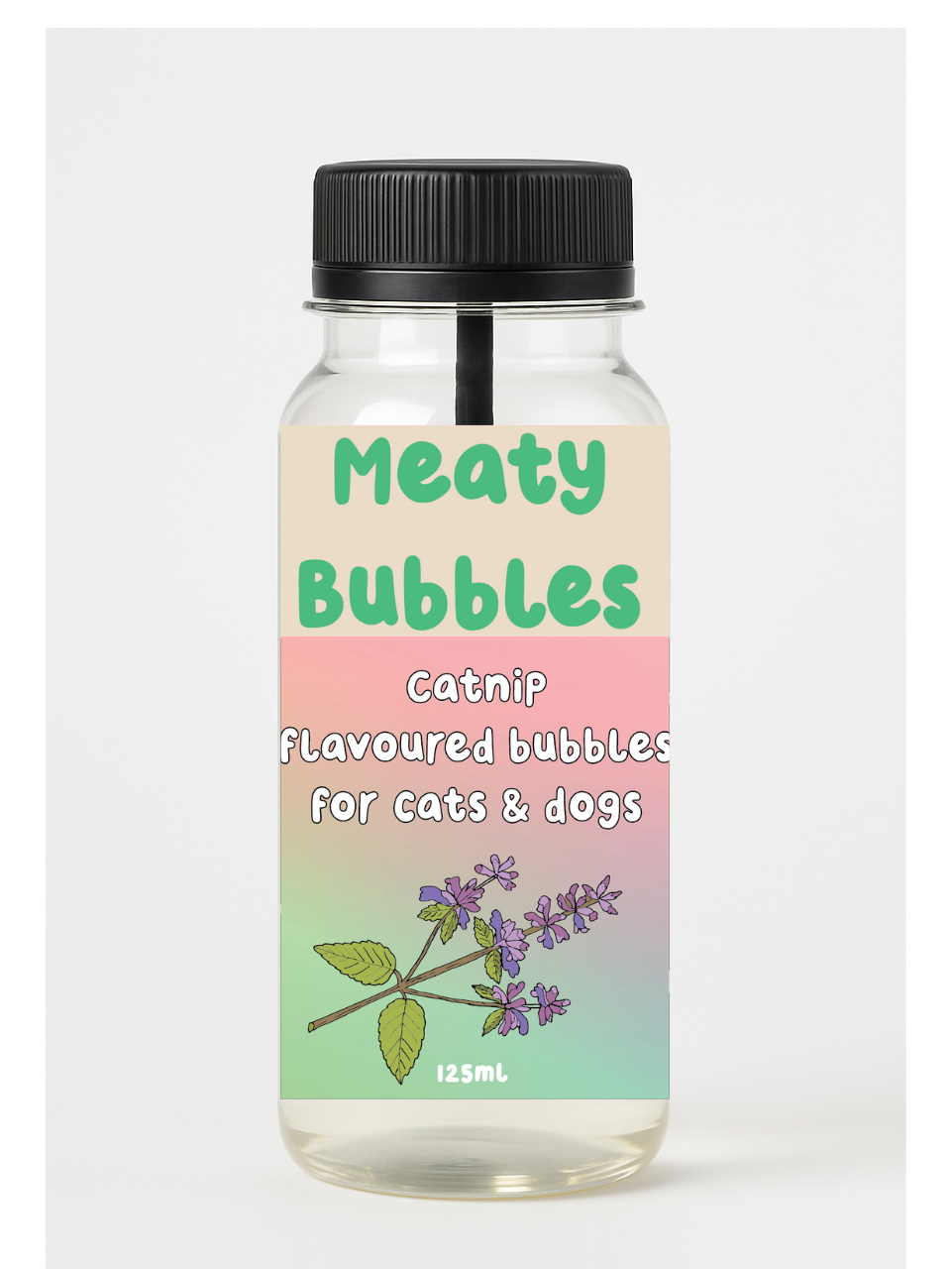 Meaty Bubbles Catnip 125ml - preorder despatch beginning of September