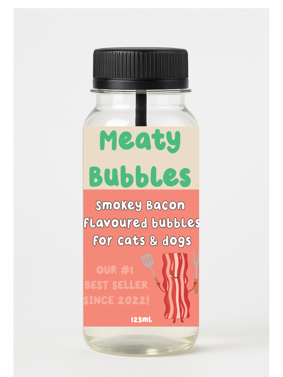 Meaty Bubbles Smokey Bacon 125ml - preorder despatch beginning of September