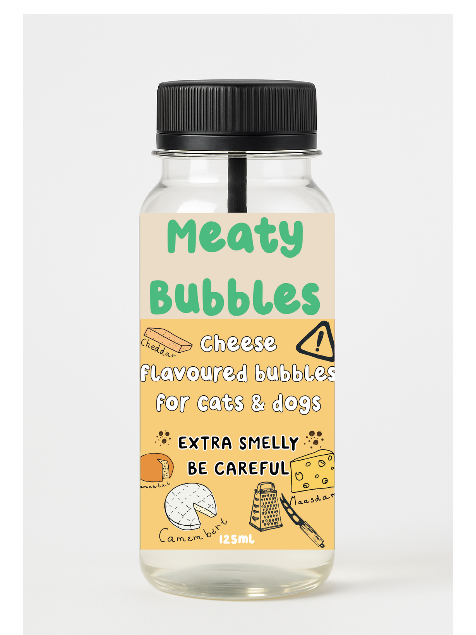 Meaty Bubbles Cheese 125ml - preorder despatch beginning of September