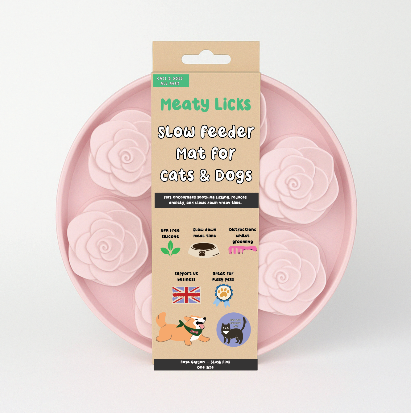 Rose Garden Slow Feeder – Blush Pink