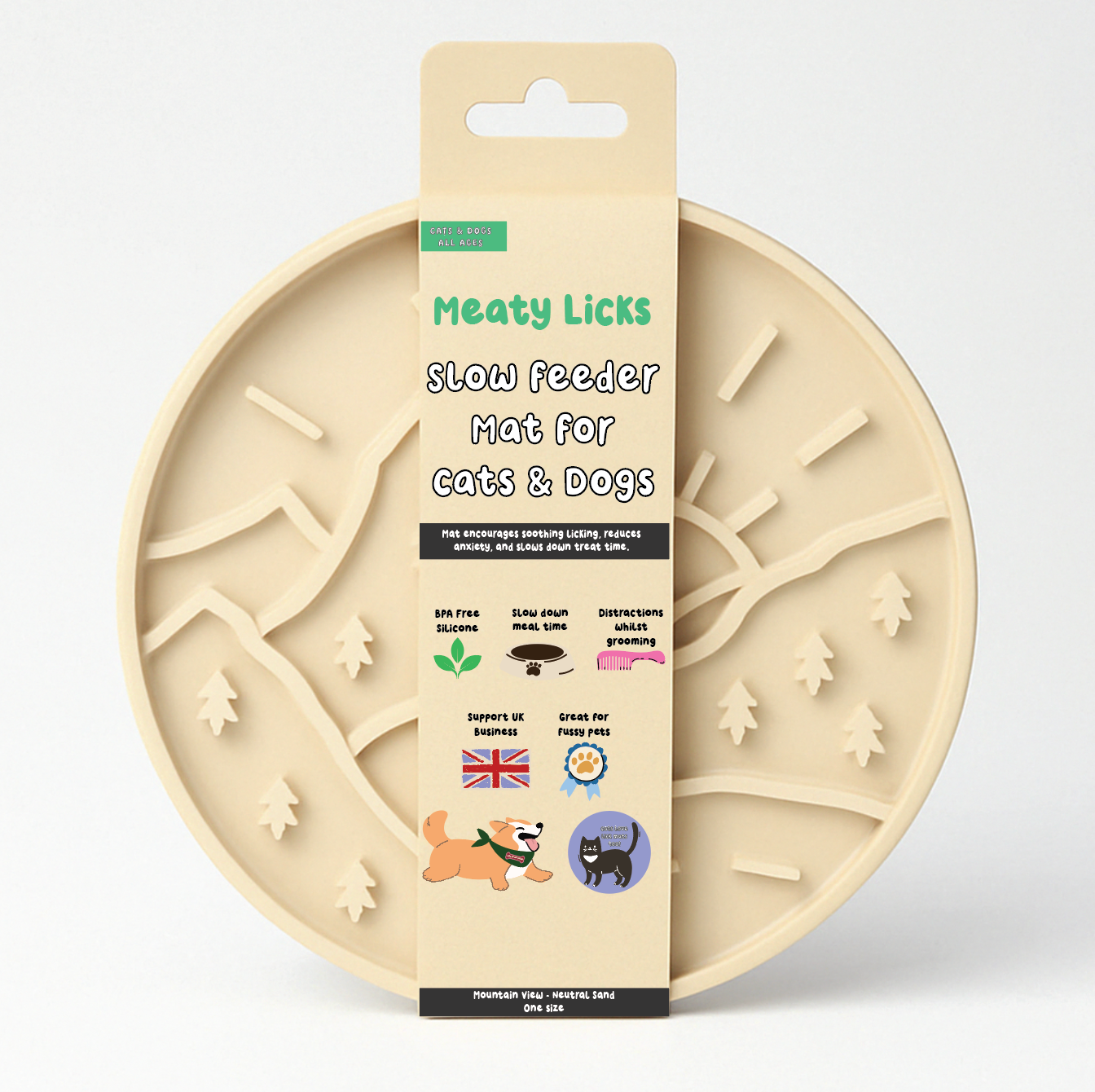 Mountain View Slow Feeder - Neutral sand (pre order despatch in May)