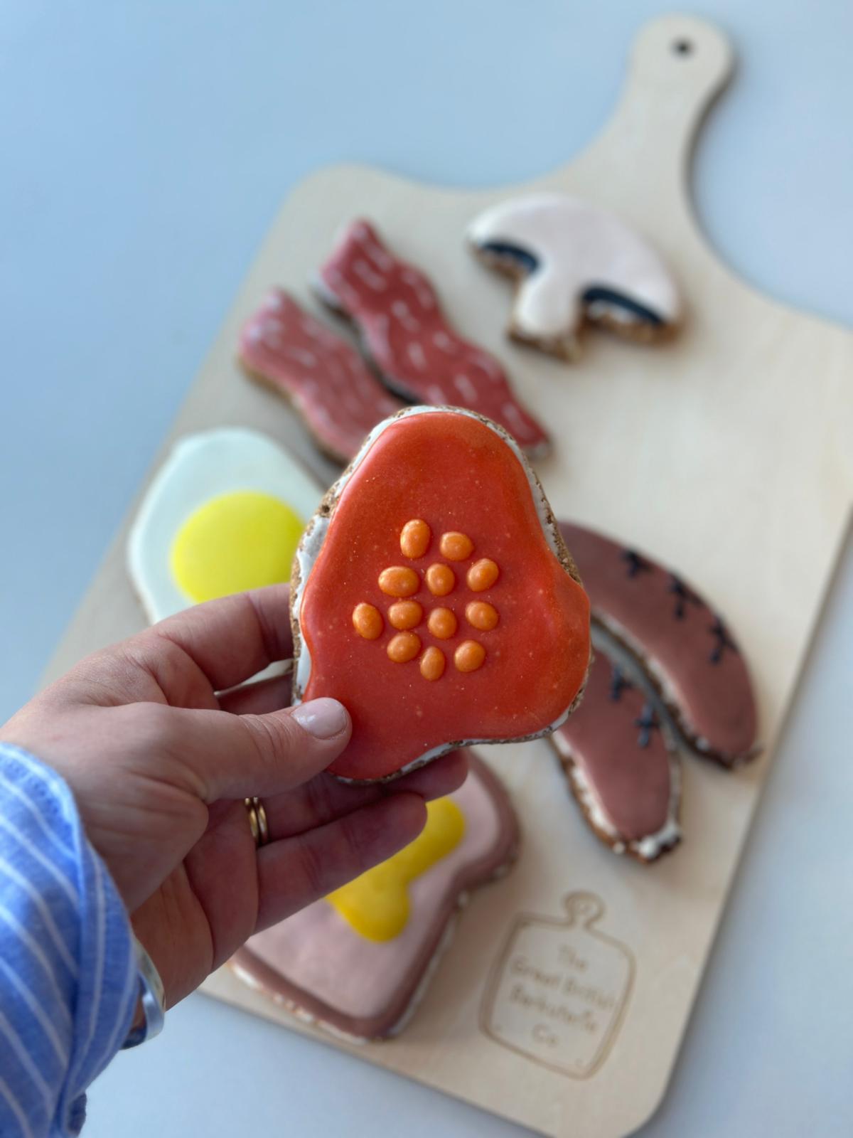 Fry up barkuterie dog biscuit board