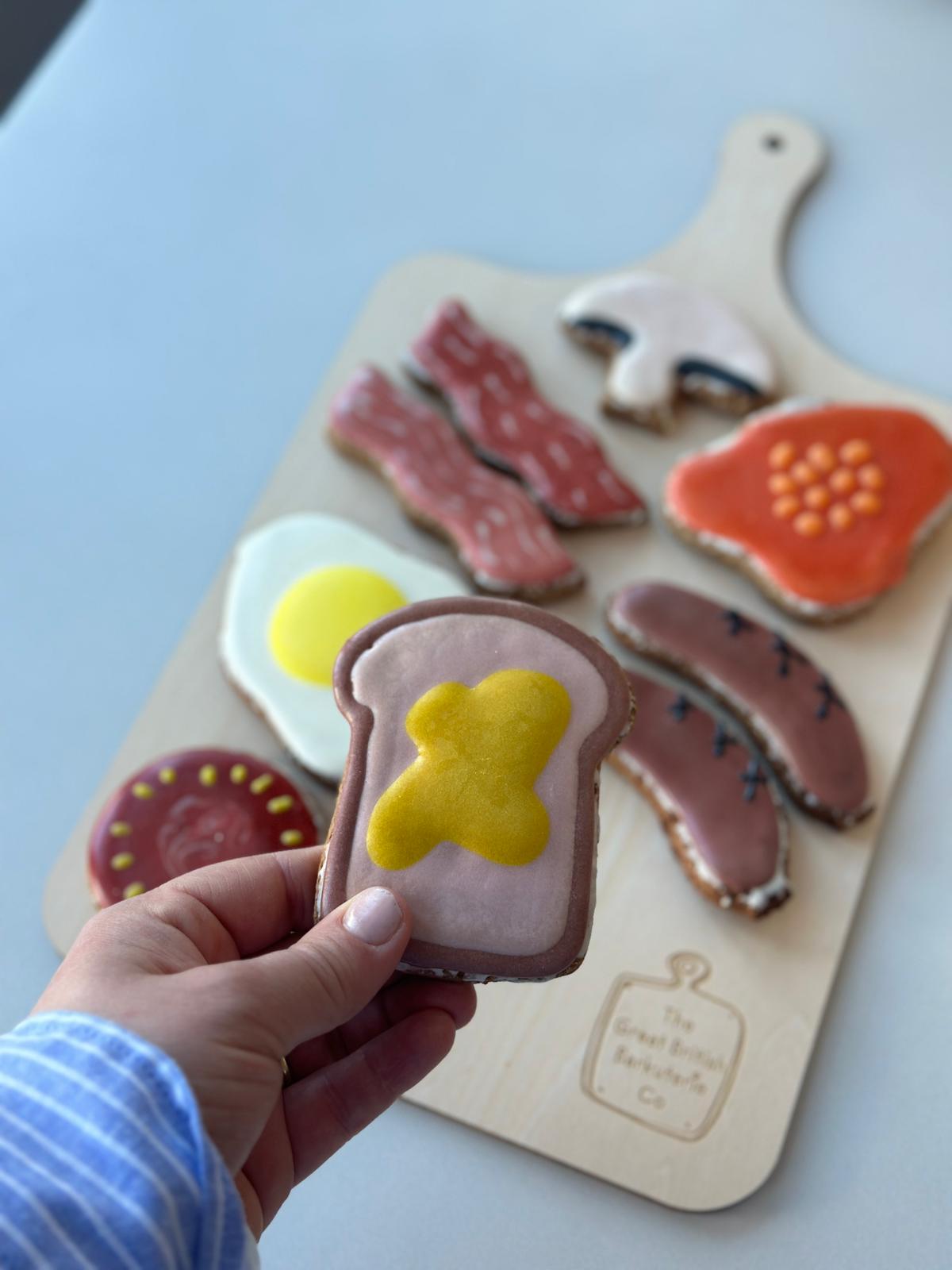 Fry up barkuterie dog biscuit board