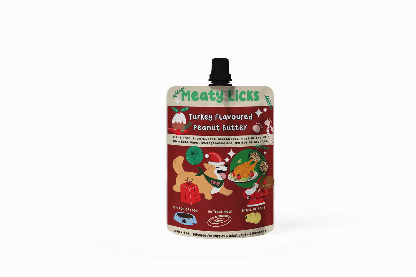 Meaty Licks Roast Turkey Christmas Special peanut butter 113g