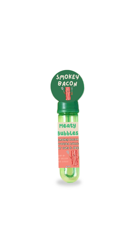Smokey bacon meaty bubbles new style bottle