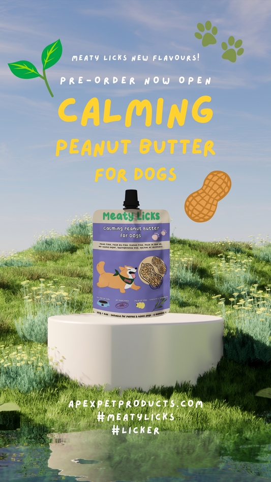 Meaty Licks Calming peanut butter 113g pre-order despatch end of May