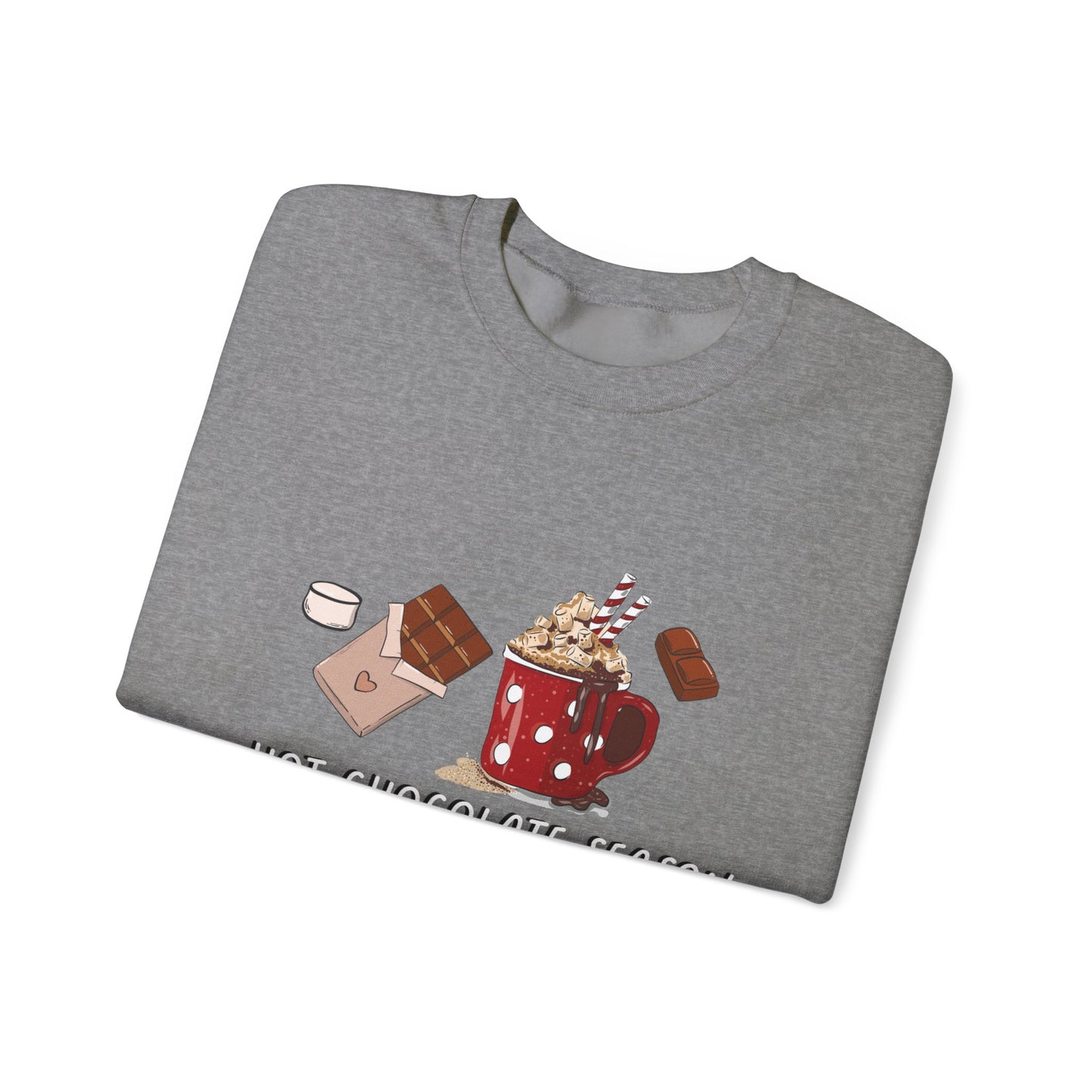 Hot Chocolate Season Unisex Heavy Blend™ Crewneck Sweatshirt