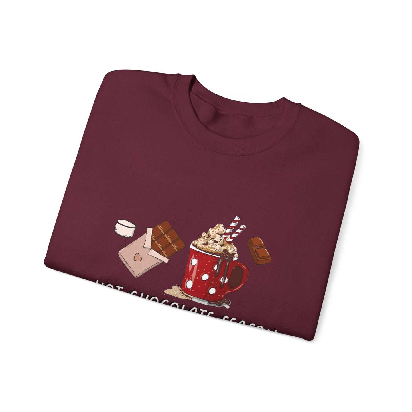 Hot Chocolate Season Unisex Heavy Blend™ Crewneck Sweatshirt