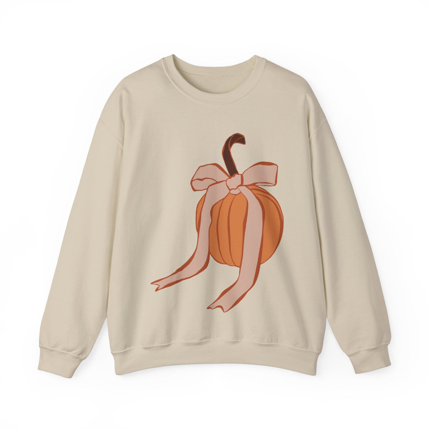 Pumpkin Bow Unisex Heavy Blend™ Crewneck Sweatshirt