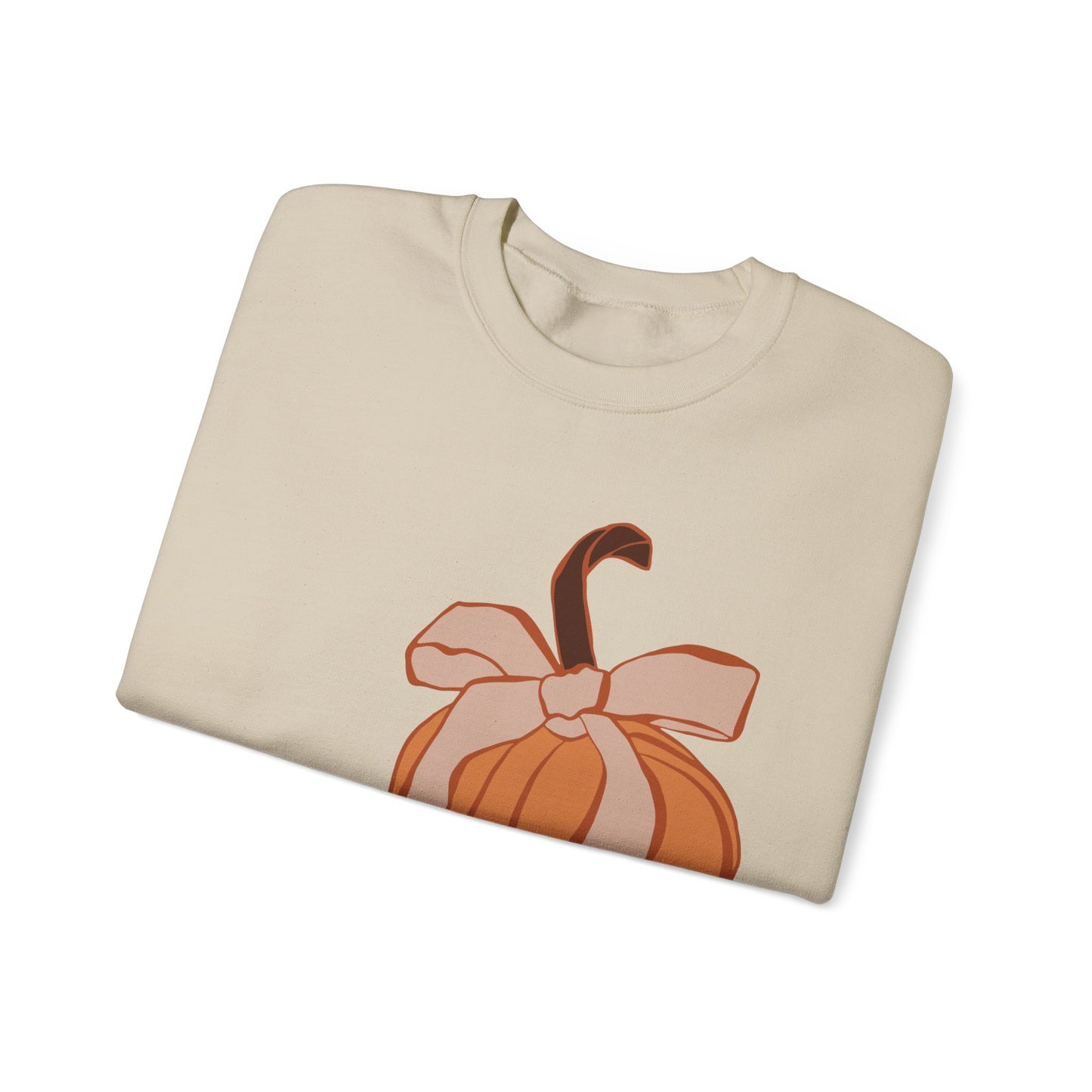 Pumpkin Bow Unisex Heavy Blend™ Crewneck Sweatshirt