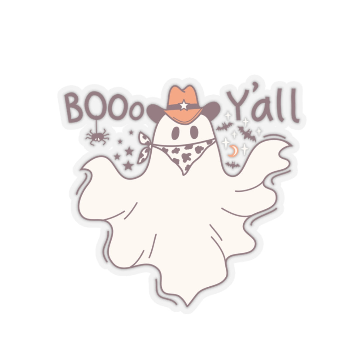 Boo Y'all Kiss-Cut Stickers