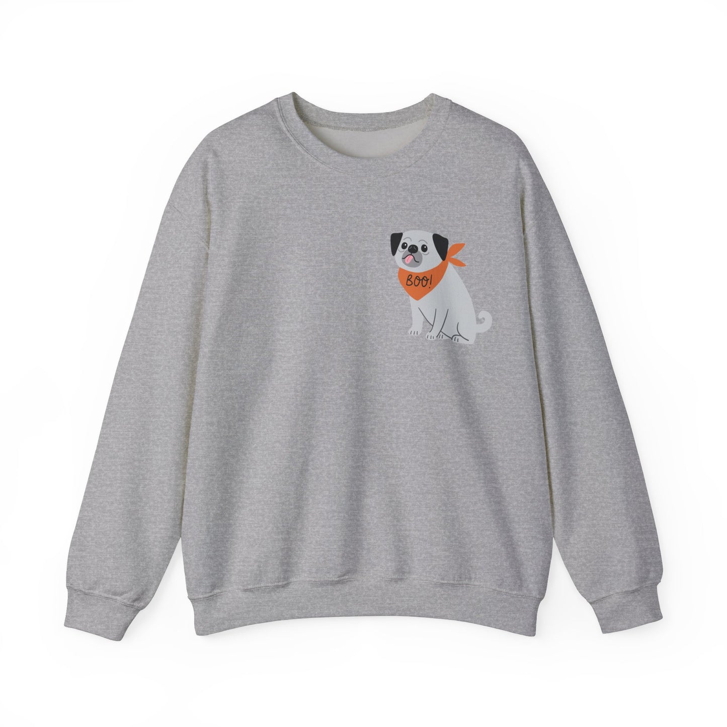 Boo Dog with bandana Unisex Heavy Blend™ Crewneck Sweatshirt