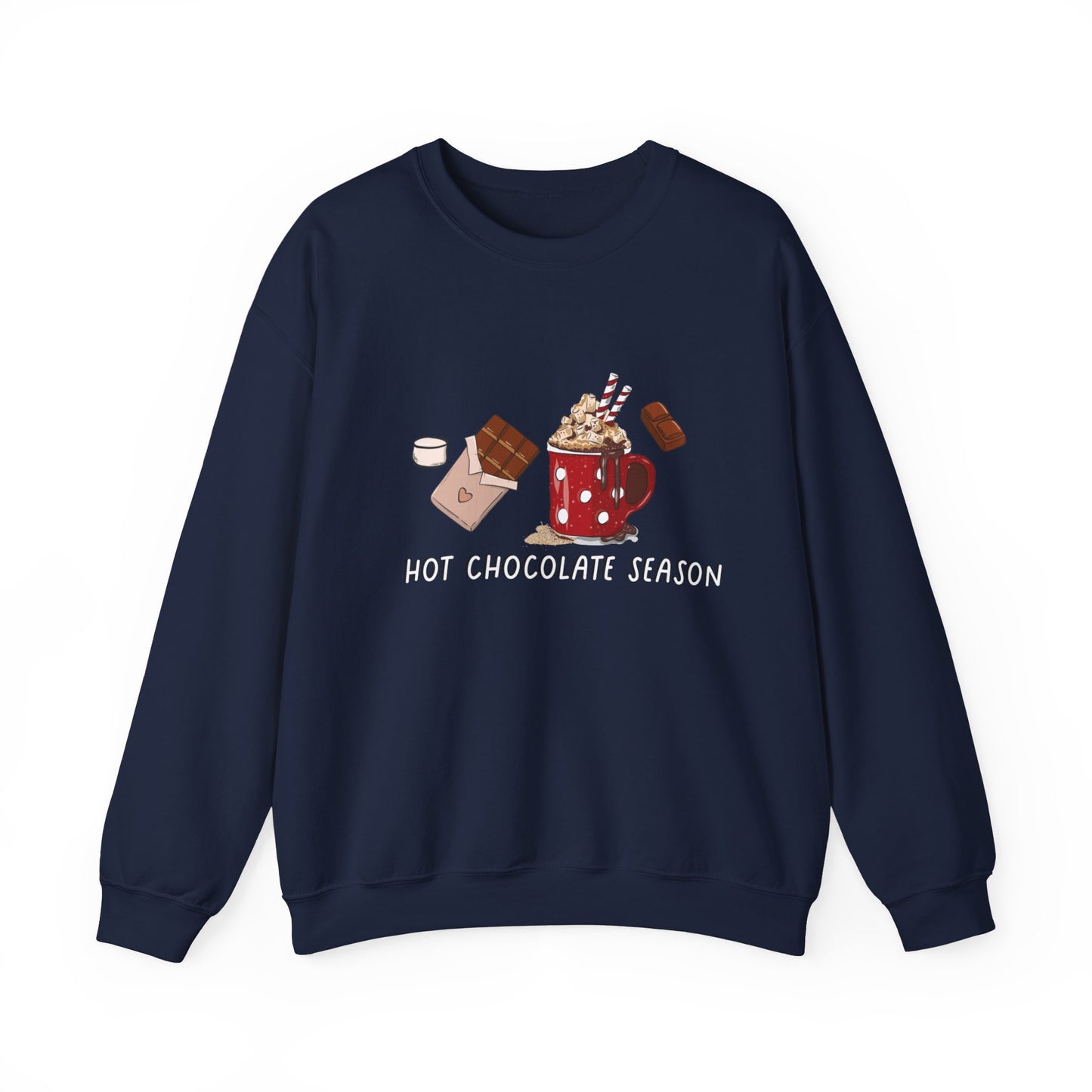 Hot Chocolate Season Unisex Heavy Blend™ Crewneck Sweatshirt