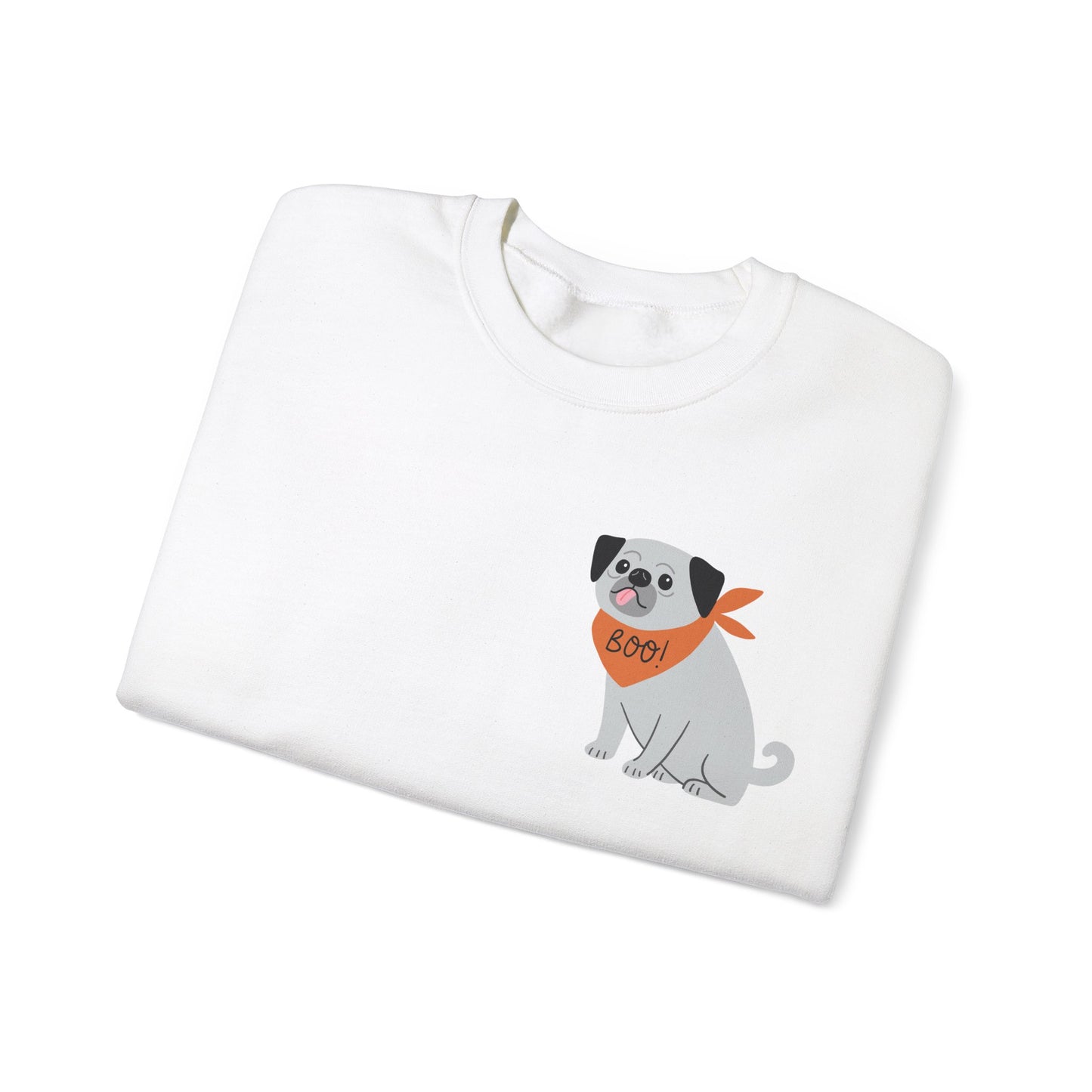 Boo Dog with bandana Unisex Heavy Blend™ Crewneck Sweatshirt