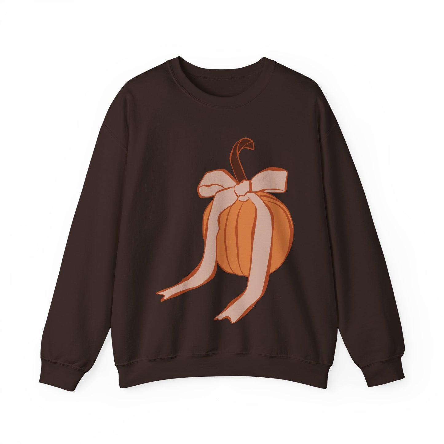 Pumpkin Bow Unisex Heavy Blend™ Crewneck Sweatshirt