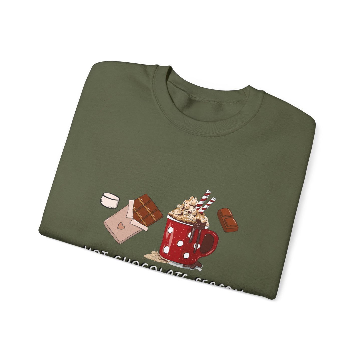 Hot Chocolate Season Unisex Heavy Blend™ Crewneck Sweatshirt