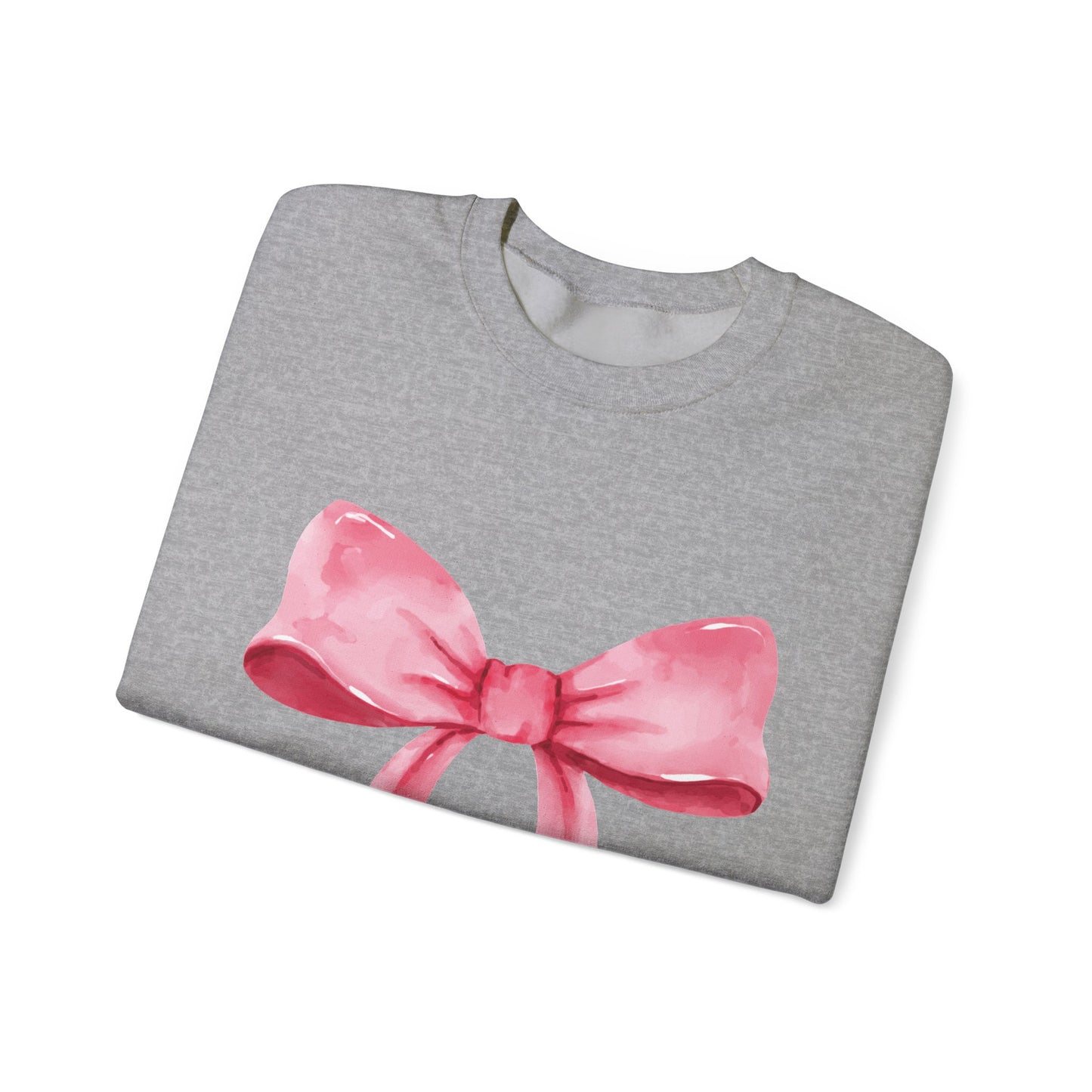 Big pink Bow Unisex Heavy Blend™ Crewneck Sweatshirt