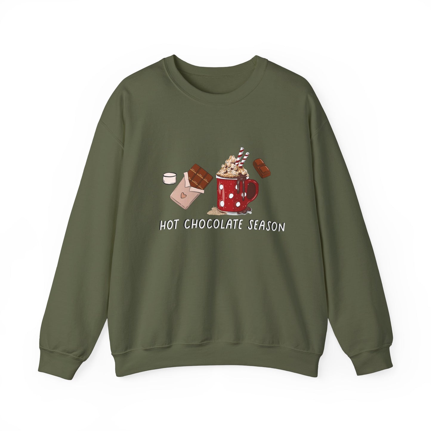 Hot Chocolate Season Unisex Heavy Blend™ Crewneck Sweatshirt