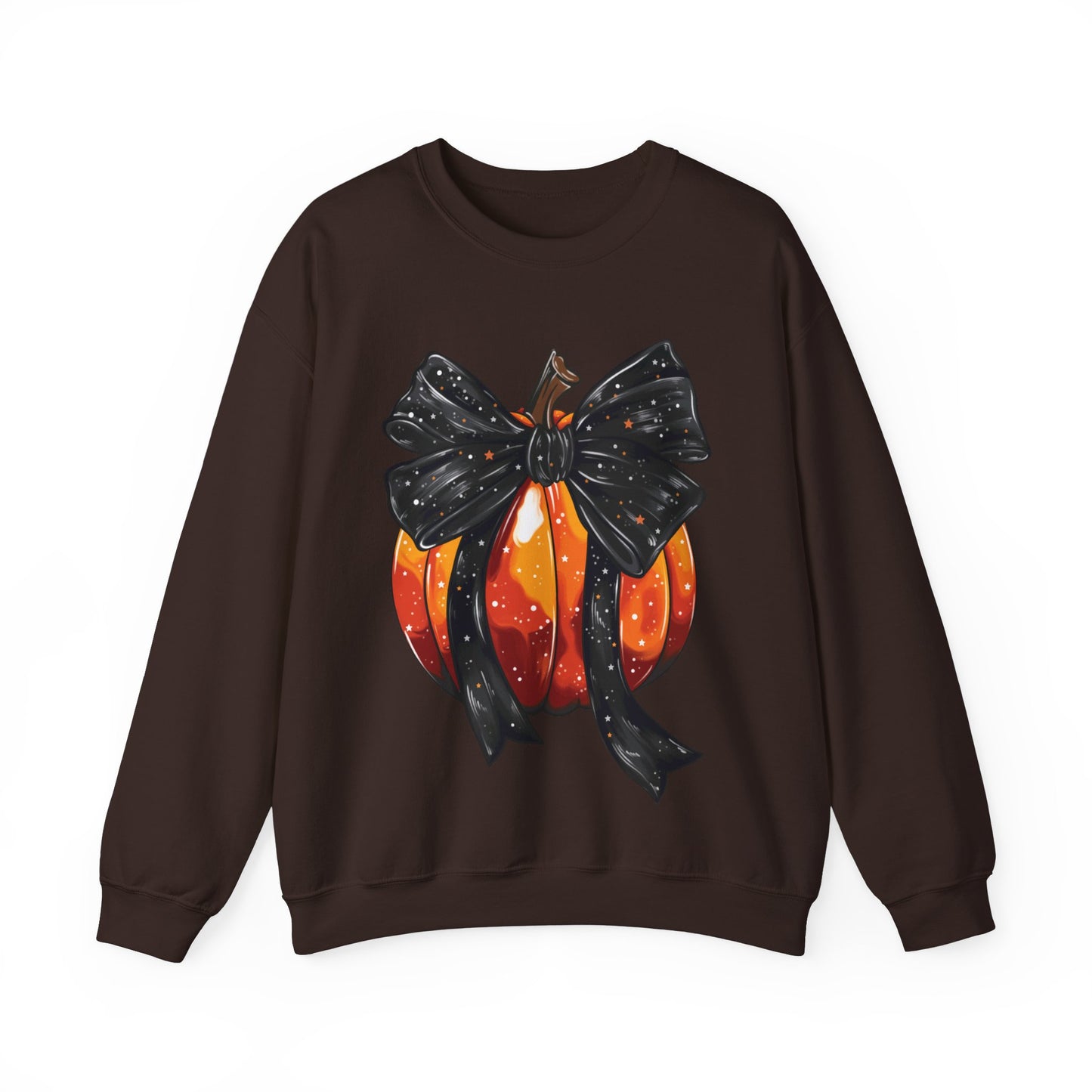 Bow Pumpkin Unisex Heavy Blend™ Crewneck Sweatshirt