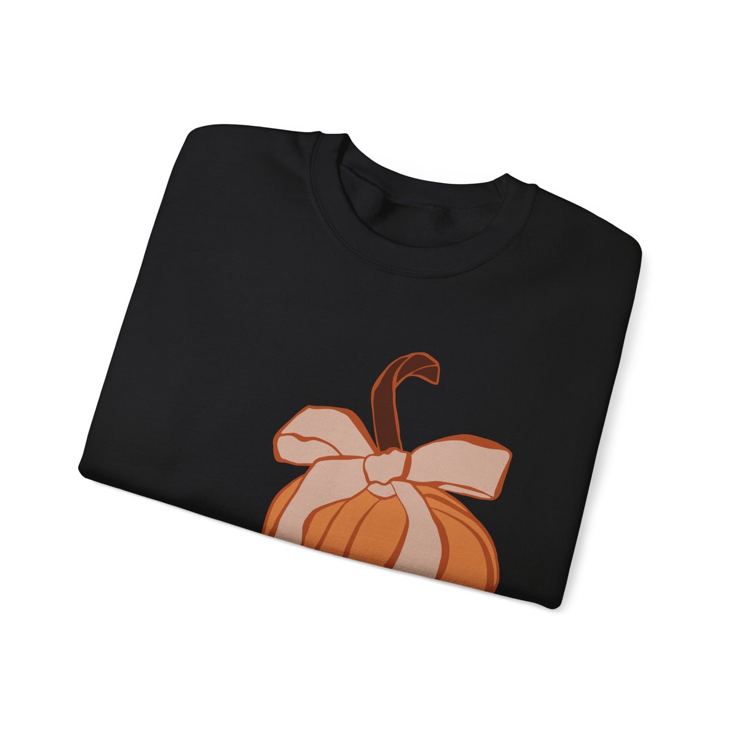 Pumpkin Bow Unisex Heavy Blend™ Crewneck Sweatshirt