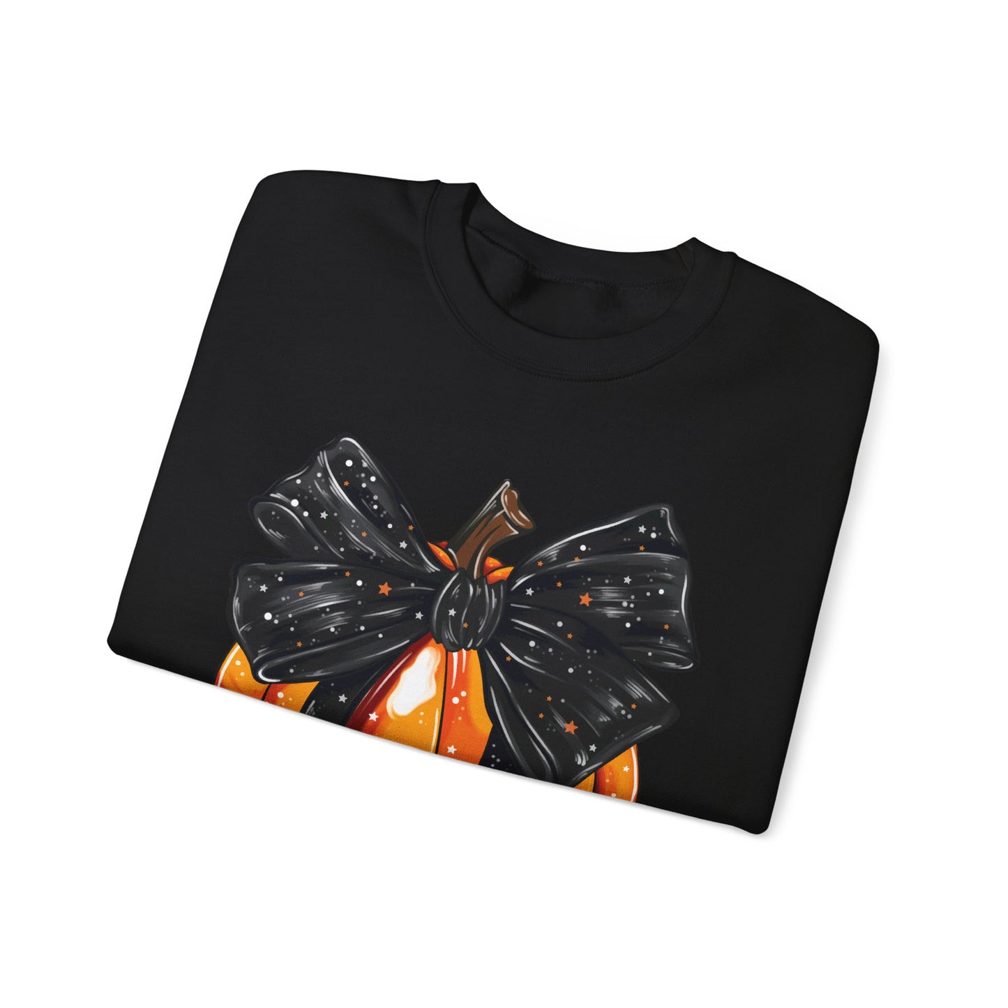 Bow Pumpkin Unisex Heavy Blend™ Crewneck Sweatshirt