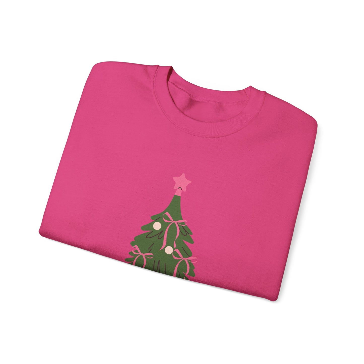 Bow Christmas Tree Unisex Heavy Blend™ Crewneck Sweatshirt