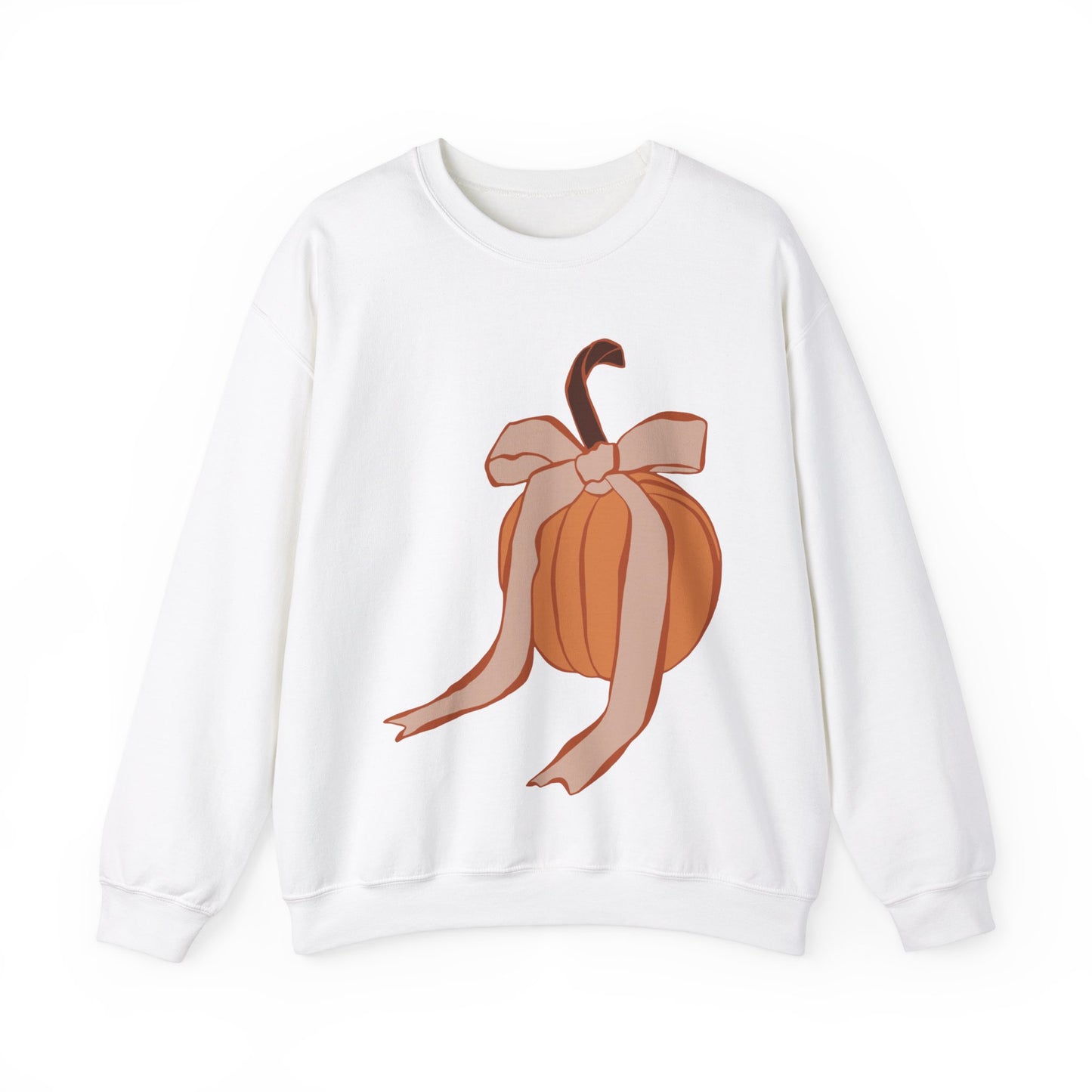 Pumpkin Bow Unisex Heavy Blend™ Crewneck Sweatshirt