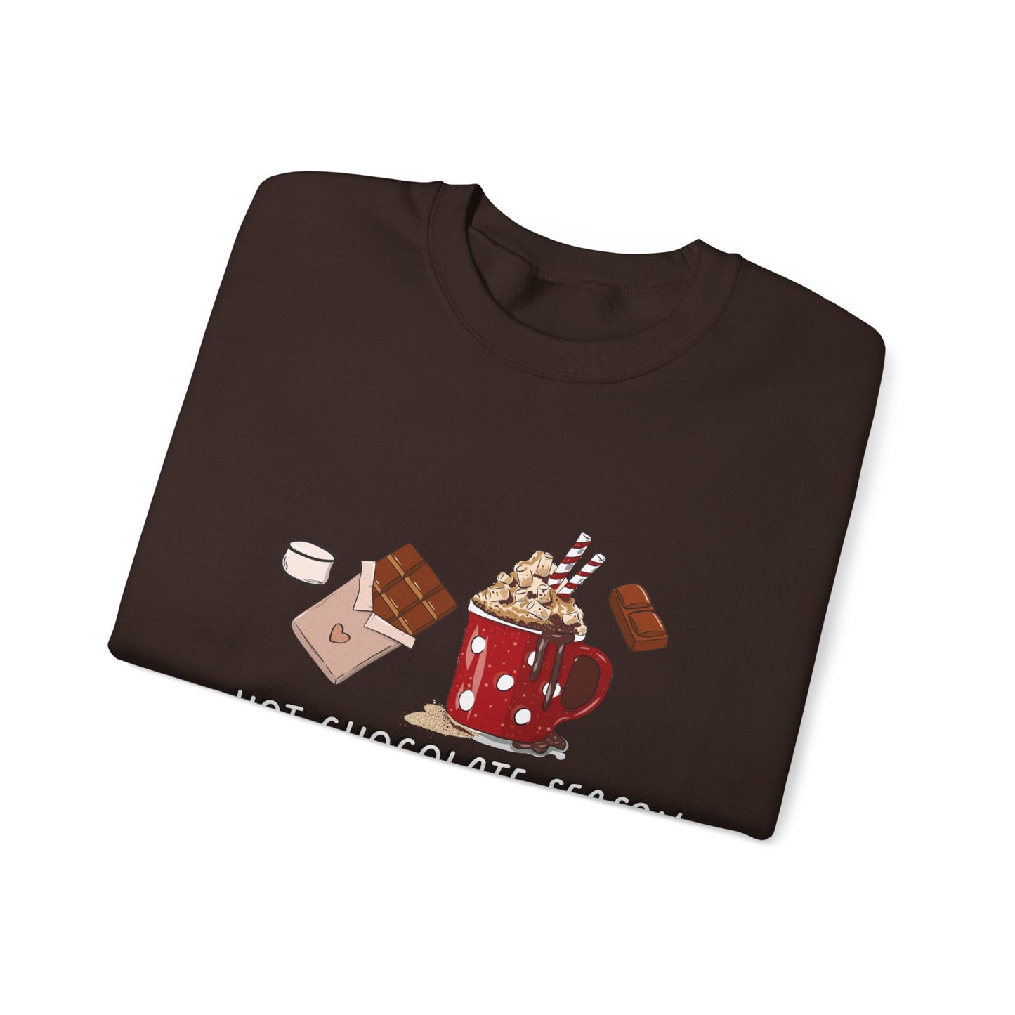 Hot Chocolate Season Unisex Heavy Blend™ Crewneck Sweatshirt