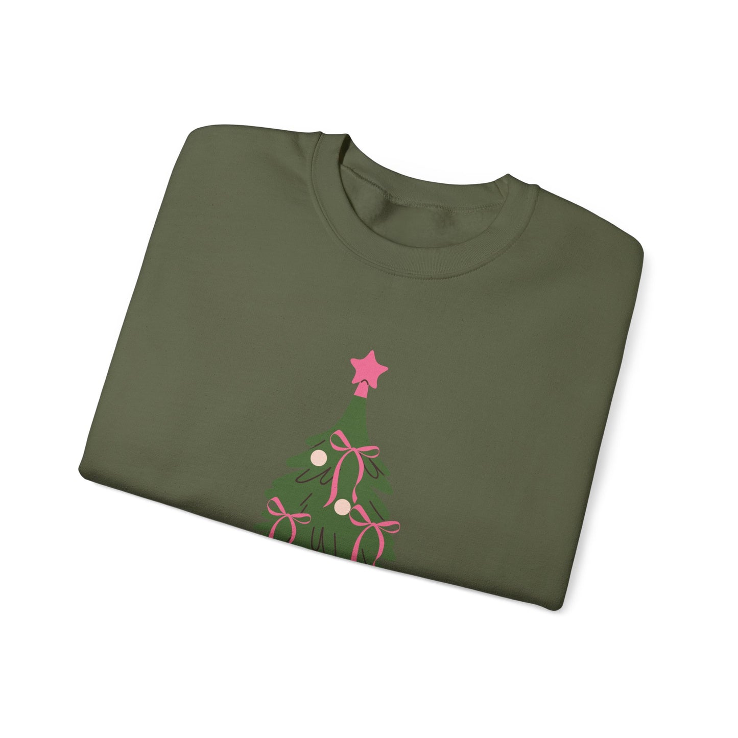 Bow Christmas Tree Unisex Heavy Blend™ Crewneck Sweatshirt