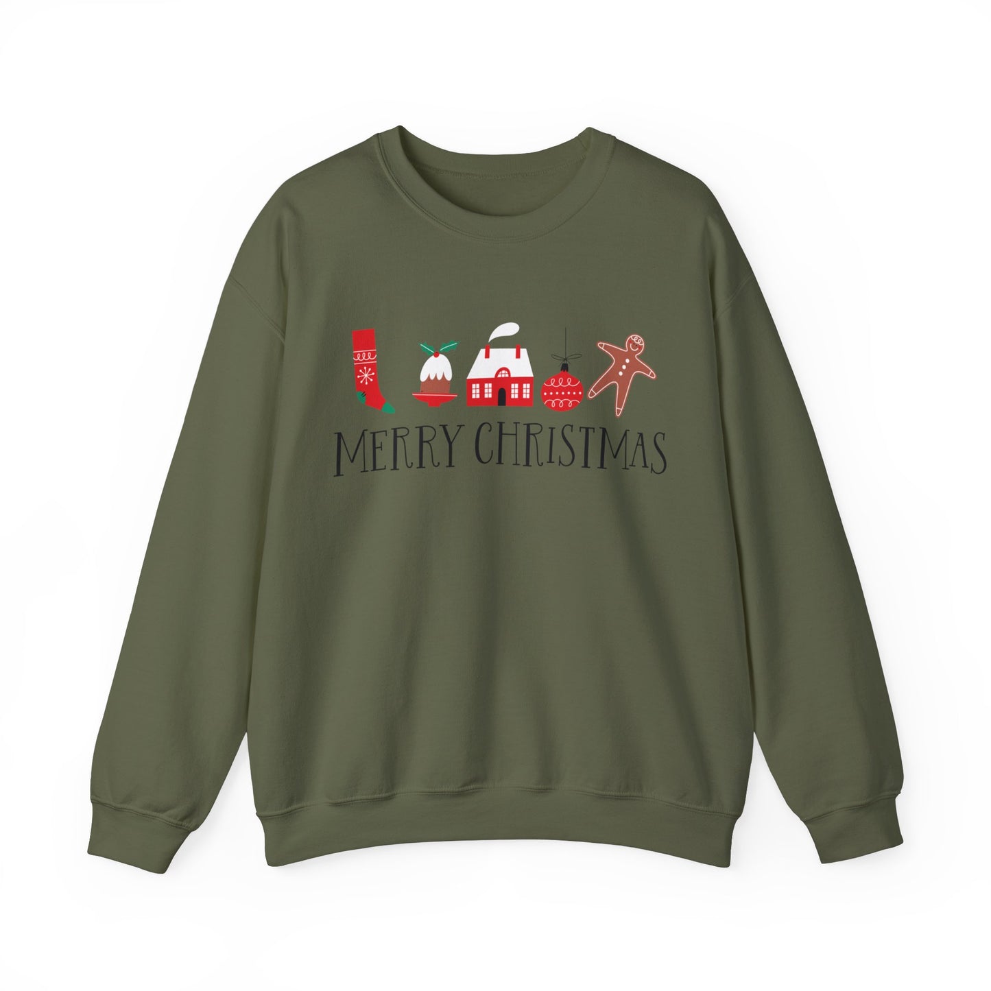 Merry Christmas Unisex Heavy Blend™ Crewneck Sweatshirt