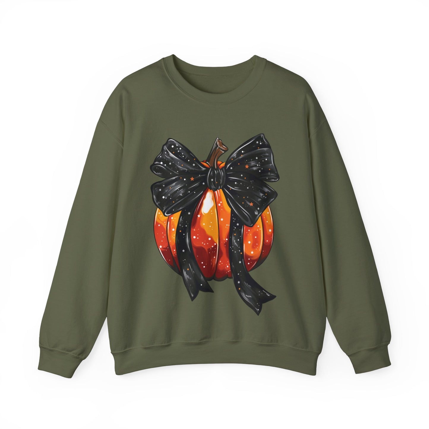 Bow Pumpkin Unisex Heavy Blend™ Crewneck Sweatshirt