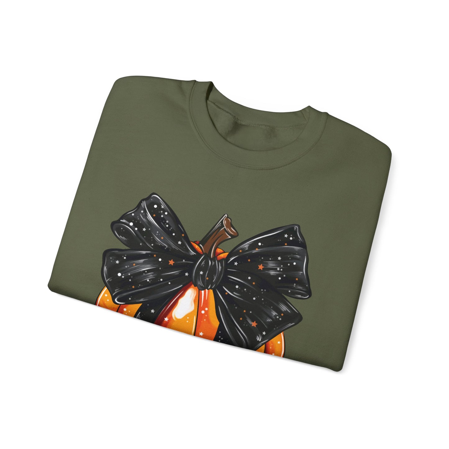 Bow Pumpkin Unisex Heavy Blend™ Crewneck Sweatshirt